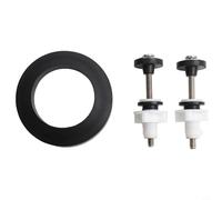 Toilet Cistern Fixing Kit Stainless Steel Close Coupling Bolts and Nuts with Rubber Seal Gasket for Toilet Tank Pan Repair 2 and 3 Flush Valve Compatible