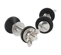 Toilet Cistern Fixing Kit with WC Coupling Bolts and Toilet Pan Connector Bolts, Close Coupled Cistern to Pan Seal Kit, 304 Stainless Steel Toilet Tank Fixing