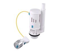 Toilet Cistern Flush Valve Linear Control Toilet Fitting Outlet Valve Water Saving Flush Kit Tank Drain Fittings System(Split Drain Valve)