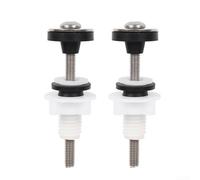 Toilet Cistern To Pan Fixing Kit, Stainless Steel M6 Close Coupling Bolts With Rubber Grommets, Tank To Bowl Sealing Screws, Quick Install Bottom Lock Nuts, WC Plumbing Repair Set