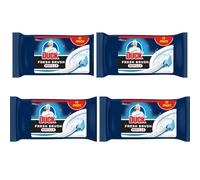 Toilet Cleaner Starter Kit Set - Flushable Refill Pads + Bonus Card | Bathroom Deep Cleaning Tool Bundle for Hygienic, Fresh Toilet Bowl Shine