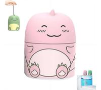Toilet Cleaner & Toilet Deodorizer, Cute Dinosaur-Shaped Toilets Bowl Cleaner Bottle, Cleaning Bathroom Toilets Tank Cleaner, Odor Removal Stain Removal, One Bottle Lasts for 90 Days (1, Pink)