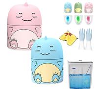 Toilet Cleaner & Toilet Deodorizer Wonder, Automatic Toilet Bowl Cleaner, Cute Dinosaur-Shaped Toilet Bowl Cleaner Bottle, With Ocean, Jasmine, And Peach Scent (Mix-B)
