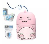 Toilet Cleaner & Toilet Deodorizer Wonder,Cute Dinosaur-Shaped Toilet Bowl Cleaner Bottle, Magic Toilet Cleaning Bottle, Bathroom Tank Cleaner with Ocean and Peach Scent (Pink)