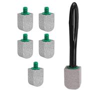Toilet Cleaning Brush Long - sturdy durable premium Handle Tool, high-performance, Hard, Water Stain Remover Supplies, No Scratch Bowl Refill Heads | Home Apartment ergonomic modern