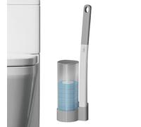 Toilet Cleaning Rod, Refillable Toilet Brush, Refillable Toilet Bowl Set, Bathroom Cleaning System, Quick Change Replacement Head for Bathtubs, Mop Basin