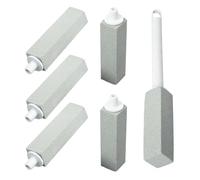 Toilet Cleaning Stone with Handle, Pumice Stone Cleaning Stone, Stain Remover, Cleaning Brushes, Stains and Hard Water Toilet Bowl Remover for Bathroom, Toilet, Kitchens