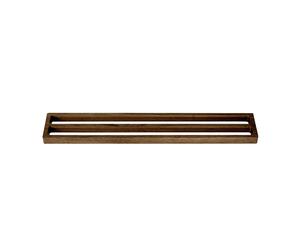 Toilet Coat Rack For Hand Leather Double Dark Ash