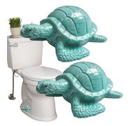 Toilet Cover - Turtle Shape Bathroom Accessory, Resin Caps for Bottom of Toilet, Bathroom Shower Bathtub Inside Tank Floor, Camping Garbage Area, Decorative and Protective Cover for Home and Outdoor
