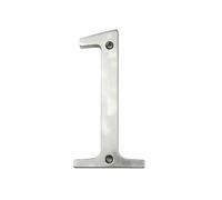 Toilet door sign, 1pc 101mm Metal House Number 4inch Silver Zinc Alloy Modern Numbers Door Number #0-9(1)