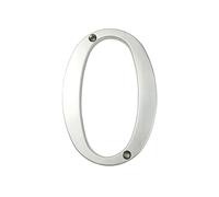 Toilet door sign, 1pc 101mm Metal House Number 4inch Silver Zinc Alloy Modern Numbers Door Number #0-9(0)