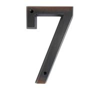 Toilet door sign, 1pc 152mm Metal House Number 6inch Aged Bronze Zinc Alloy Numbers Exterior Outdoor House Number Door Number #0-9(7)