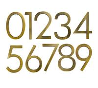 Toilet door sign, 5in./127mm Floating House Numbers Metal Door Number Address Signs Outdoor Wall Mounted Garden Sign Plates(7)