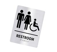 Toilet Door Sign Men Women Bathroom WCs Mark Label SelfAdhesive Wall Sticker Decoration For Office Business Hotel Unisex Restrooms Sign