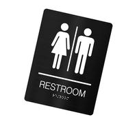 Toilet Door Sign Men Women Bathroom WCs Mark Label SelfAdhesive Wall Sticker Decoration For Office Business Hotel Unisex Restrooms Sign