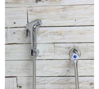 Toilet Douche Bidet Kit Shattaf Spray Shut Off Valve Shower Head Hose