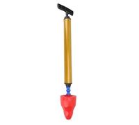 Toilet Drain Clogging Plunger Strong Suction ABS Toilet Plunger Efficient Multifunctional Reusable for Home (Red)