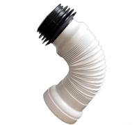 Toilet Drain Relocation Pipe for Adjusting Waste Exit Point to Match For Wall Rear or Side Drain Plumbing Setup (B)