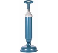 Toilet dredger, high pressure toilet dredger, sealed pipe air plunger, bathroom drain pipe blockage cleaner, floor drain, sink, high pressure toilet dredger, one-shot toilet pipe plunger (Blue)