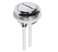 Toilet Dual Flush Button 48mm WC Cistern Chrome Plated 110mm Double Push Rod Kit