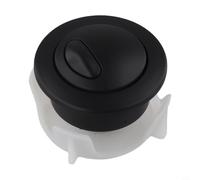 Toilet Dual Flush Button for Siamp Cable-Operated Flush Valve - Matte Black Replacement for Optima 50, 54 x 37 mm, Plastic, Spring- Design(Black)