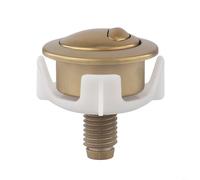 Toilet Dual Flush Button Replacement Matt Black Fits for Siamp for Cable Operated Flush Valve Compatible for Optima 50 Models(gold)