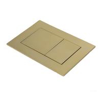 Toilet Dual Flush Plate, Bright Gold Matt TECE Dual Flush Plate Buttons Compact Concealed Cisterns for Small and Large Bathrooms(Bright gold)