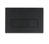 Toilet Dual Flush Plate for Concealed Cistern, Compatible with Geberit Sigma 01, 20, 30, 50, Up300&UP320 Actuator Plate (Black)