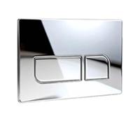 Toilet Dual Flush Plate for Concealed Cistern, Compatible with Geberit Sigma 01, 20, 30, 50, Up300&UP320 Actuator Plate (Chrome)
