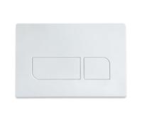 Toilet Dual Flush Plate for Concealed Cistern (White) | Compatible with Geberit Sigma 01, 20, 30, 50, Up300&UP320 Actuator Plate