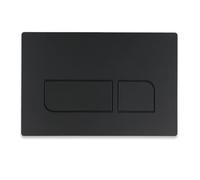 Toilet Dual Flush Plate for Geberit Concealed Cistern - Compatible with Sigma 01, 20, 30, 50 and UP300, UP320 Actuator Plates, Black Finish