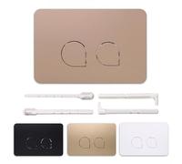 Toilet Dual Flush Plate Kit Featuring Full and Reduced Flush Options, Compatible with for GEBERIT UP300 UP320 Series 01 10 20 21 30 50 60(Khaki)