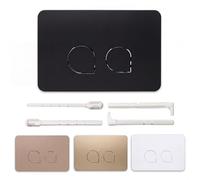 Toilet Dual Flush Plate Kit Featuring Full and Reduced Flush Options, Compatible with for GEBERIT UP300 UP320 Series 01 10 20 21 30 50 60(Black)