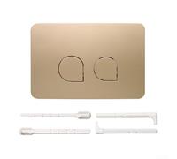 Toilet Dual Flush Plate Kit for Geberit UP300 UP320 and Series 01-60| Modern Replacement Button Panel with Efficient Water Saving Design| | White(Matte gold)
