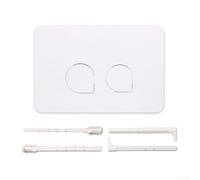 Toilet Dual Flush Plate Kit for Geberit UP300 UP320 and Series 01-60| Modern Replacement Button Panel with Efficient Water Saving Design| | White(White)