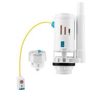 Toilet Dual Flush Valve with Push Button, Toilet Flush System Replacement Adjustable Universal 2" Outlet 280mm Cable Cistern Flush Replacement