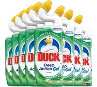 Toilet Duck 5 in 1 Pine Liquid Toilet Cleaner, Kills Bacteria & Removes Limescale, Disinfectant Bulk Buy of 8