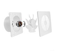 Toilet Extractor Fan Powerful, Wall Mounted Bathroom Kitchen Air Vent, Quiet Ceiling Window 4/6/8 Inch Exhaust Fan Ventilation(6inch)