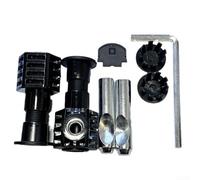 Toilet fixing kit for wall mounted toilets, 1 pair components including plastic and stainless steel parts for a stable and secure fitting process (160 wrench)