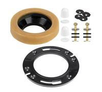 Toilet Flange Fixing Screws Butter Wax Ring Toilet Installation Screw Accessories Package Home Improvement Plumbing Fixtures(Black)