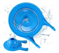 Toilet Flapper Replacement Kit - Premium Silicone Toilet Flusher Replacement Kit with Steel Chain, Universal American Standard Toilet Stopper Flapper 3 Inch, Fits for Various Toilet Types, Blue,1PCS