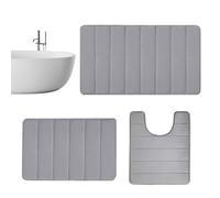 Toilet Floor Mat - Ultra Thick Water Absorbent Bath Rug, Non Slip Bathroom Carpet, Soft Comfortable Mat, Quick Drying Floor Covering | Durable Bathroom Entrance Rug For Homes Restaurants Gyms Hair Sal