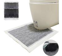 Toilet Floor Protector from Urine 15 Pack Disposable Toilet Mats Provides Ideal Liquid Absorption Great for Toilet Training or Keeping Your Floors Clean (Charcoal Mats)