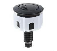 Toilet Flush Button, 304 Stainless Steel Kitchen Bathroom Water Save ABS Black 38-49mm Aperture Dual Half Full Choice