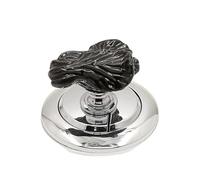 Toilet Flush Button Assist, 2 Pcs Ceramic Vegetables,Fashion Toilet Press,Flusher Top Push Button for Long Nails(Black)