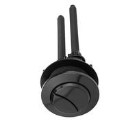 Toilet Flush Button, Black Toilet Flush Button, 1pcs 38mm Dual Round Head for