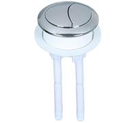 Toilet Flush Button for Water Tank Universal Replacement Dual Flush Button with Cuttable Bottom Pusher Round ABS Toilet Parts for Bathroom, Small| Parts