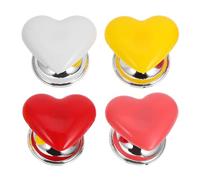 Toilet Flush Button, Love Heart Shaped Toilet Tank Button Toilet Flush Button Pusher Toilet Press Tool for Toilet Lid and Tank Toilet Flusher Top Push Button 4pcs