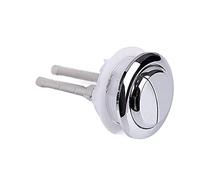 Toilet Flush Button, Medium Round Dual Button Press Water Tank Switch Toilet Water Tank Plastic Flush Valve Rod Accessories