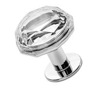 Toilet Flush Button, Push - Round Head Chrome Replacement Rod Water Saving Cistern Valve Repair Kit for Bathroom Standard Toilets